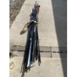 A COLLECTION OF FISHING RODS, SUPERCAST ETC