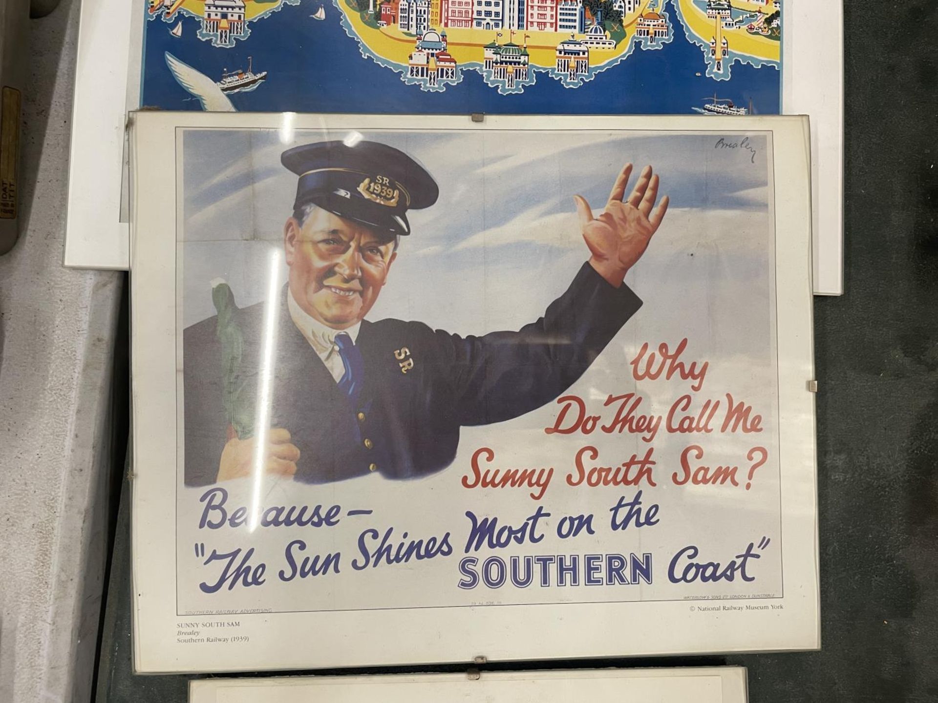 FOUR VINTAGE STYLE POSTERS TO INCLUDE CHESTER, YORK, THE LANCASHIRE COAST AND THE SOUTHERN COAST - Image 3 of 3