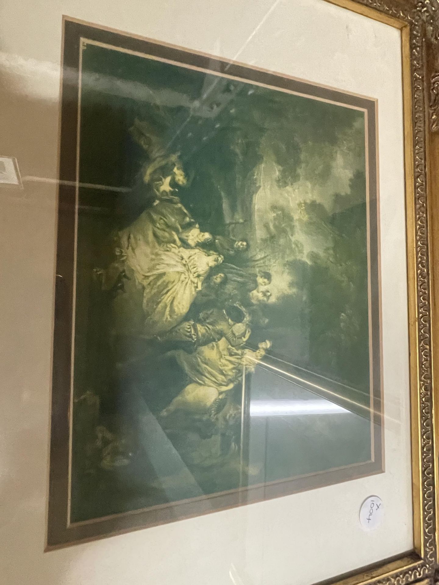 THREE GILT FRAMED PRINTS TO INCLUDE PAIR OF ENGRAVINGS - Image 2 of 4