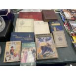 A COLLECTION OF VINTAGE BOOKS TO INCLUDE GOOD WIVES, FIRESIDE TALES FOR YOUNG FOLK, HEROES OF THE