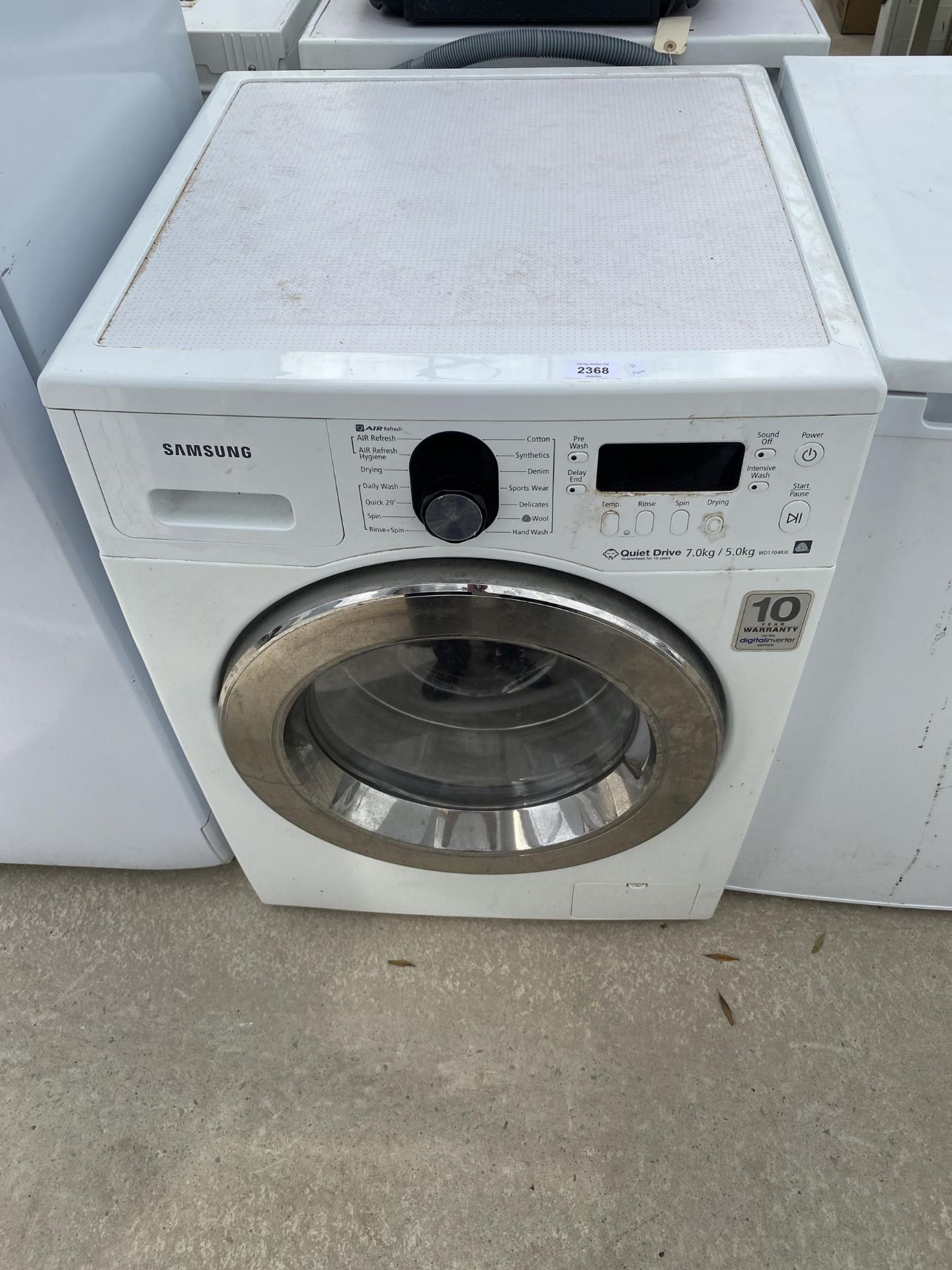 A WHITE SAMSUNG 7KG WASHING MACHINE