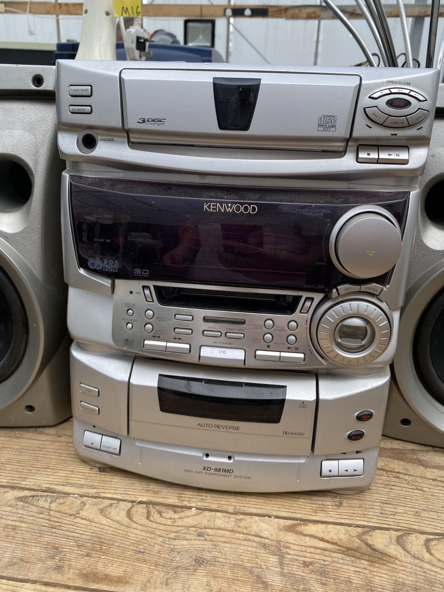 A KENWOOD STEREO SYSTEM WITH A PAIR OF KENWOOD SPEAKERS - Image 2 of 2