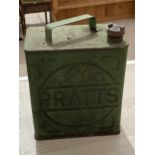 A VINTAGE PRATTS METAL PETROL CAN