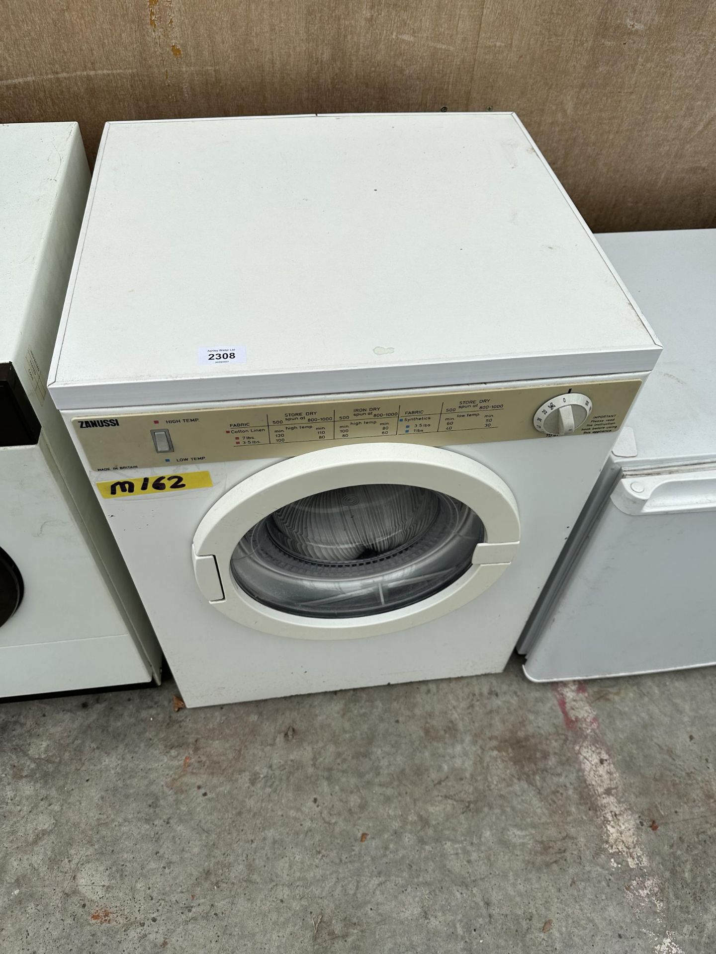 A COMPACT ZANUSSI TUMBLE DRYER