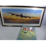 "THE ILLUSTRATED HISTORY OF THE RAF, BATTLE OF BRITAIN 50TH ANNIVERSARY COMMEMORATIVE EDITION" AND A