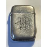 A HALLMARKED BIRMINGHAM SILVER VESTA CASE