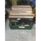 A LARGE QUANTITY OF VINTAGE VINYL LP RECORDS TO INCLUDE SHIRLEY BASSEY, CLASSIC ROCK, NAT KING COLE,