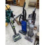 THREE VARIOUS VACUUM CLEANERS TO INCLUDE A GTECH AND A DYSON BIG BALL