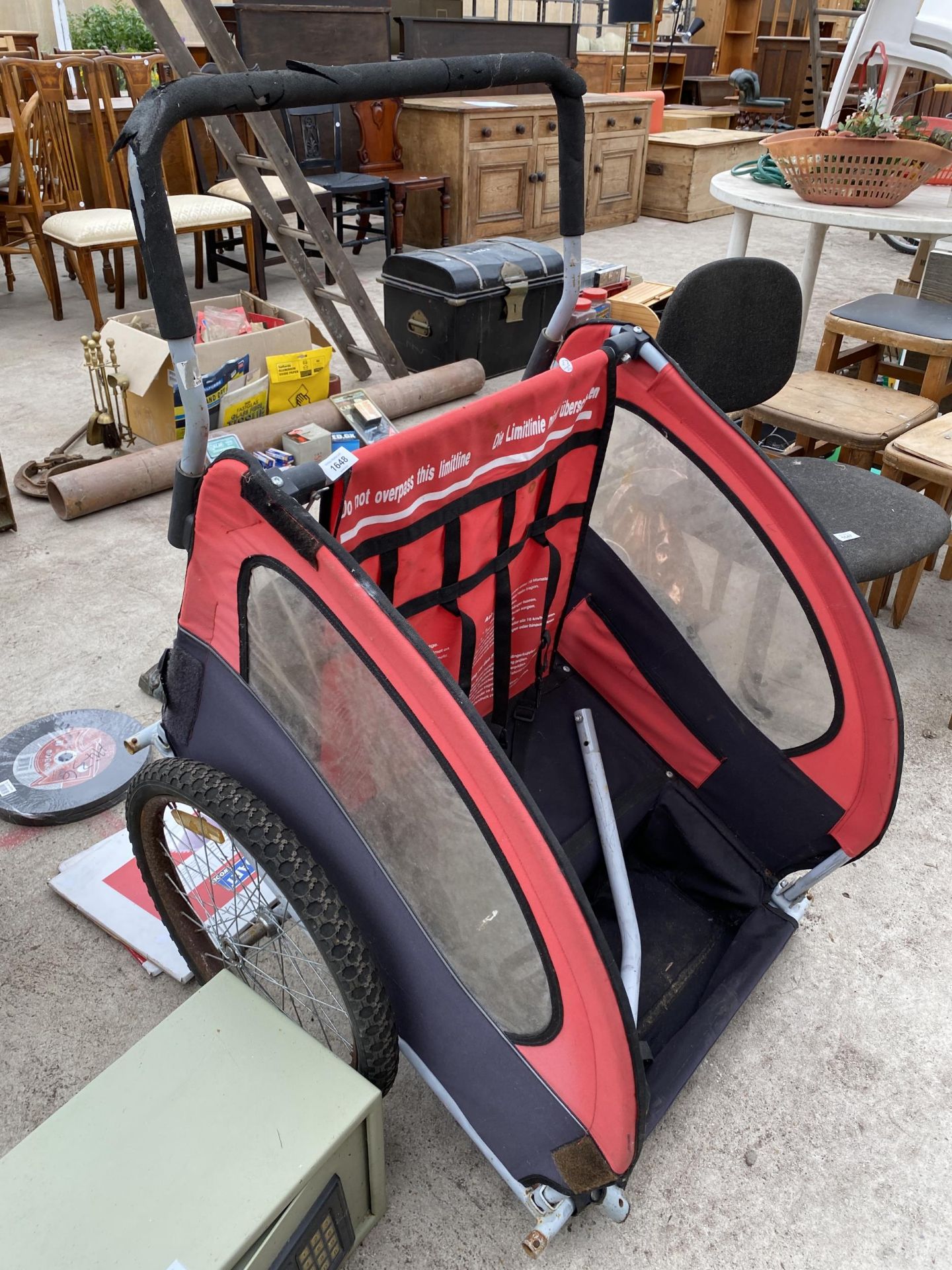 A TWO WHEELED BIKE TRAILER