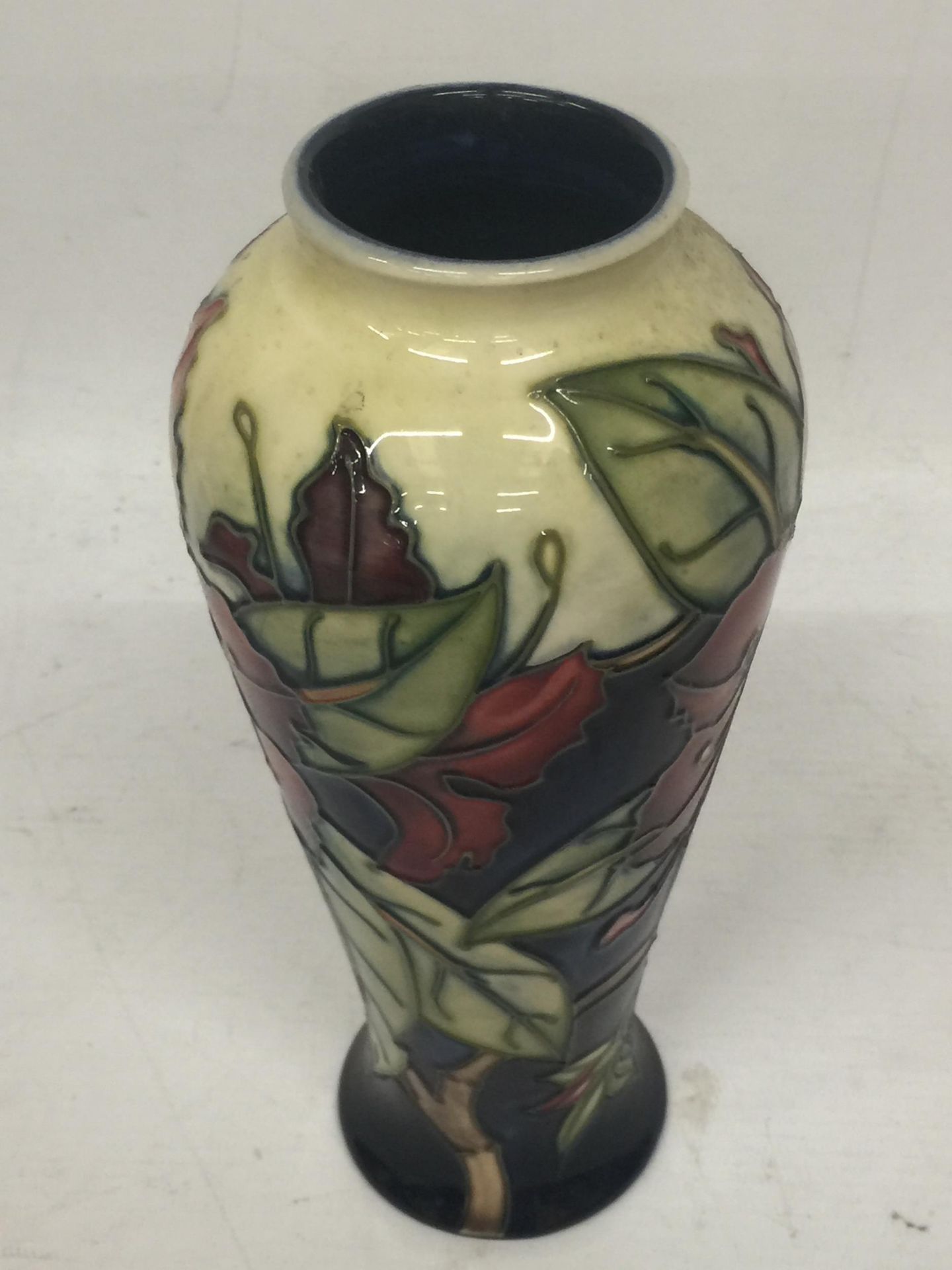 A MOORCROFT 'SIMEON' PATTERN VASE BY PHILIP GIBSON, SECONDS - Image 3 of 4