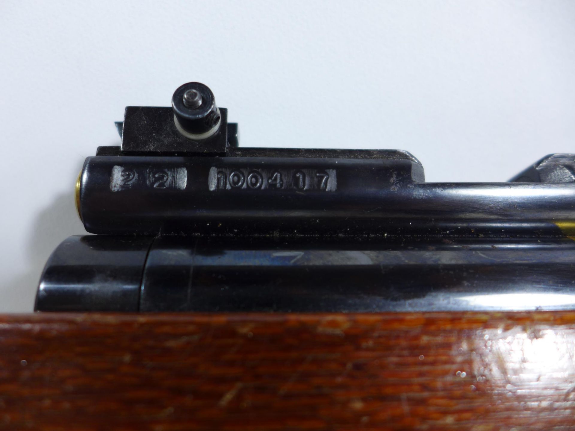 A FALCON LIGHT HUNTER FN12 .22 CALIBRE AIR PISTOL, 28CM BARREL, SERIAL NUMBER 100417, LENGTH 40CM - Image 2 of 6