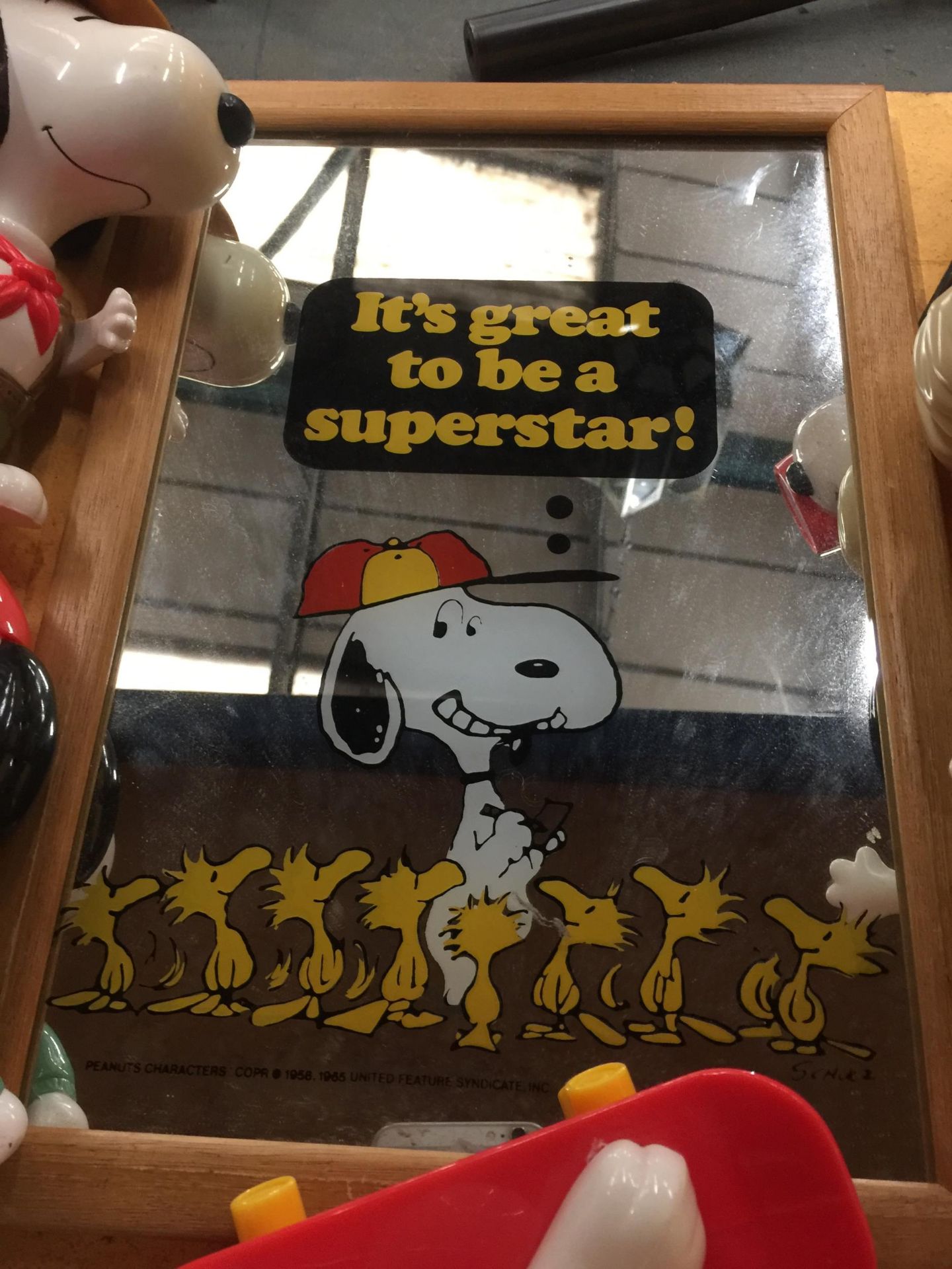 A COLLECTION OF SNOOPY TOYS, MIRROR ETC - Image 2 of 3