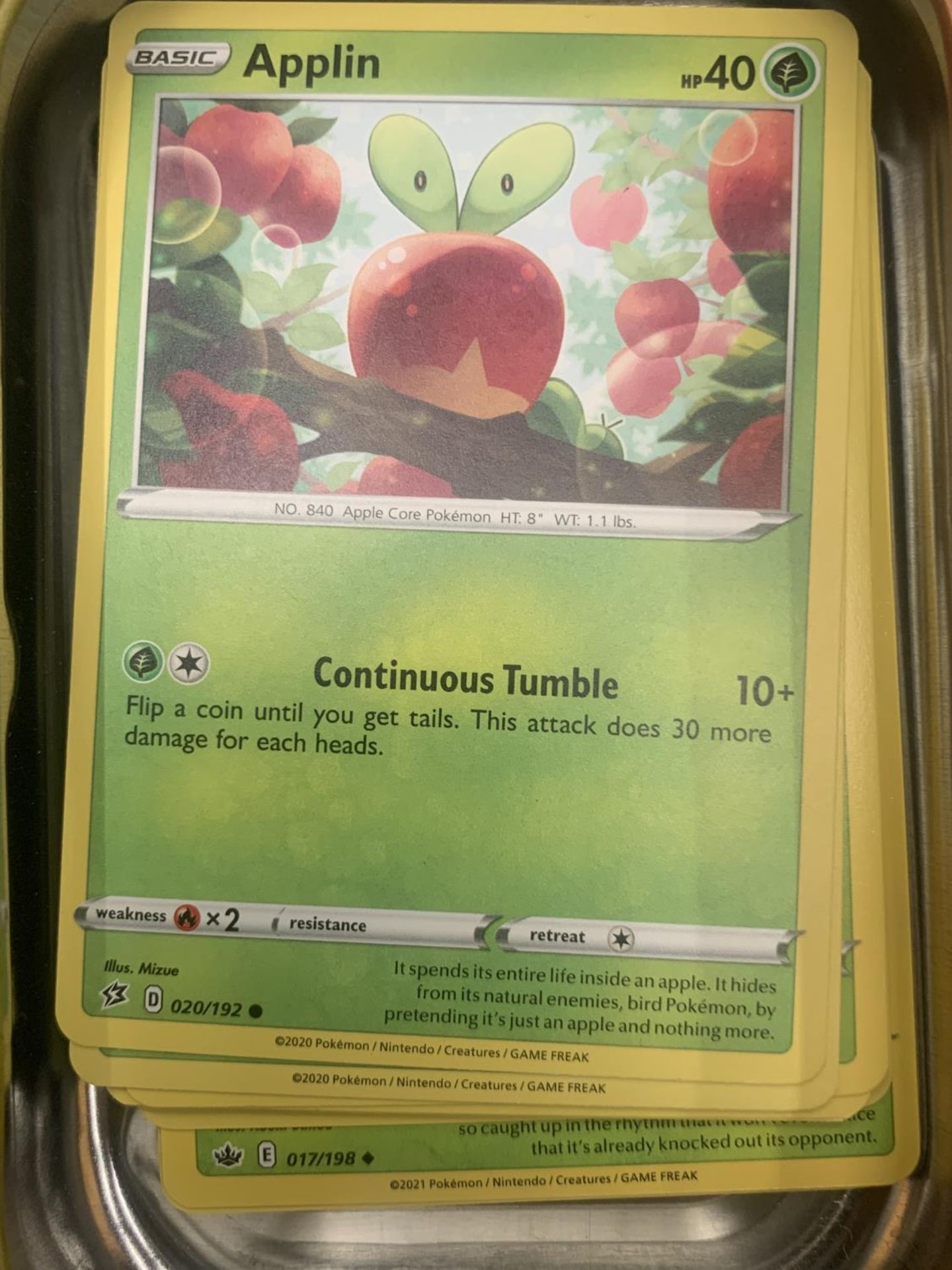 A POKEMON TIN WITH CARDS TO INCLUDE HOLOS, ETC - Image 2 of 4