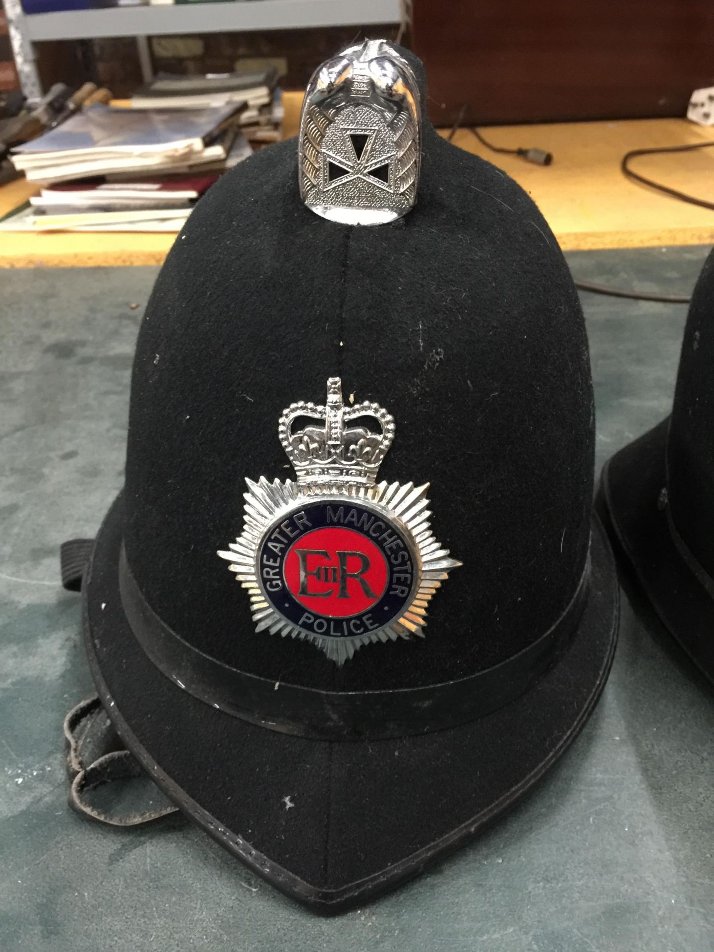 A GROUP OF THREE POLICEMAN HATS, GREATER MANCHESTER ETC - Image 2 of 5