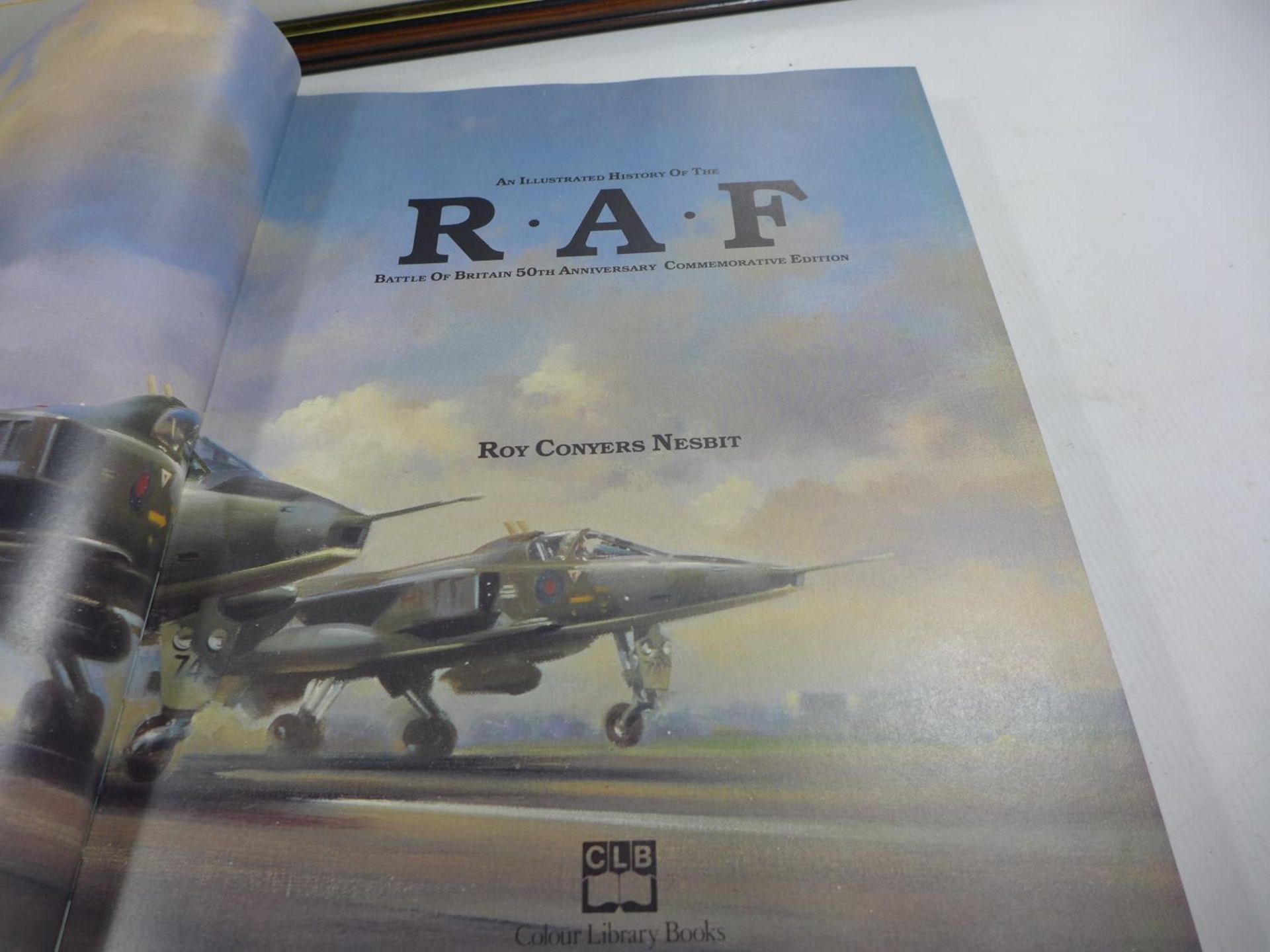 "THE ILLUSTRATED HISTORY OF THE RAF, BATTLE OF BRITAIN 50TH ANNIVERSARY COMMEMORATIVE EDITION" AND A - Image 2 of 2