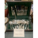 A CANTEEN OF SHEFFIELD CUTLERY IN A CASE