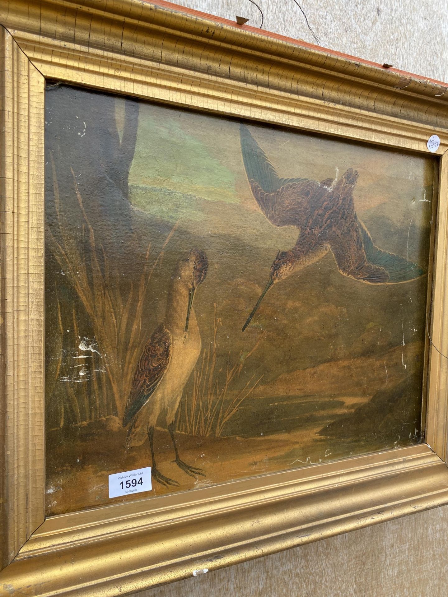 TWO GILT FRAMED OLEOGRAPHS OF MALLARDS AND A FURTHER PRINT - Image 4 of 6
