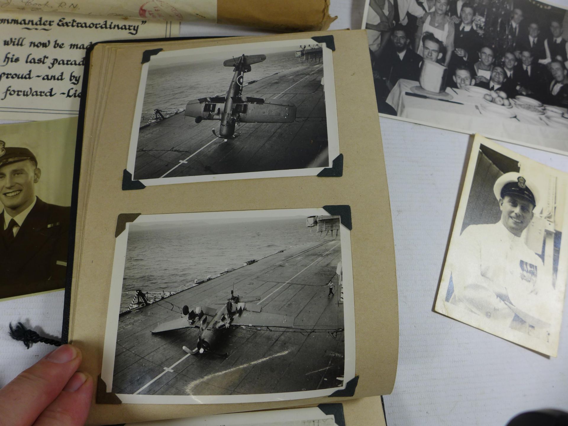 A WORLD WAR II PHOTOGRAPH ALBUM CONTAINING PHOTOGRAPHS OF THE JAPANESE SIGNING OF THE INSTRUMENT - Image 6 of 9