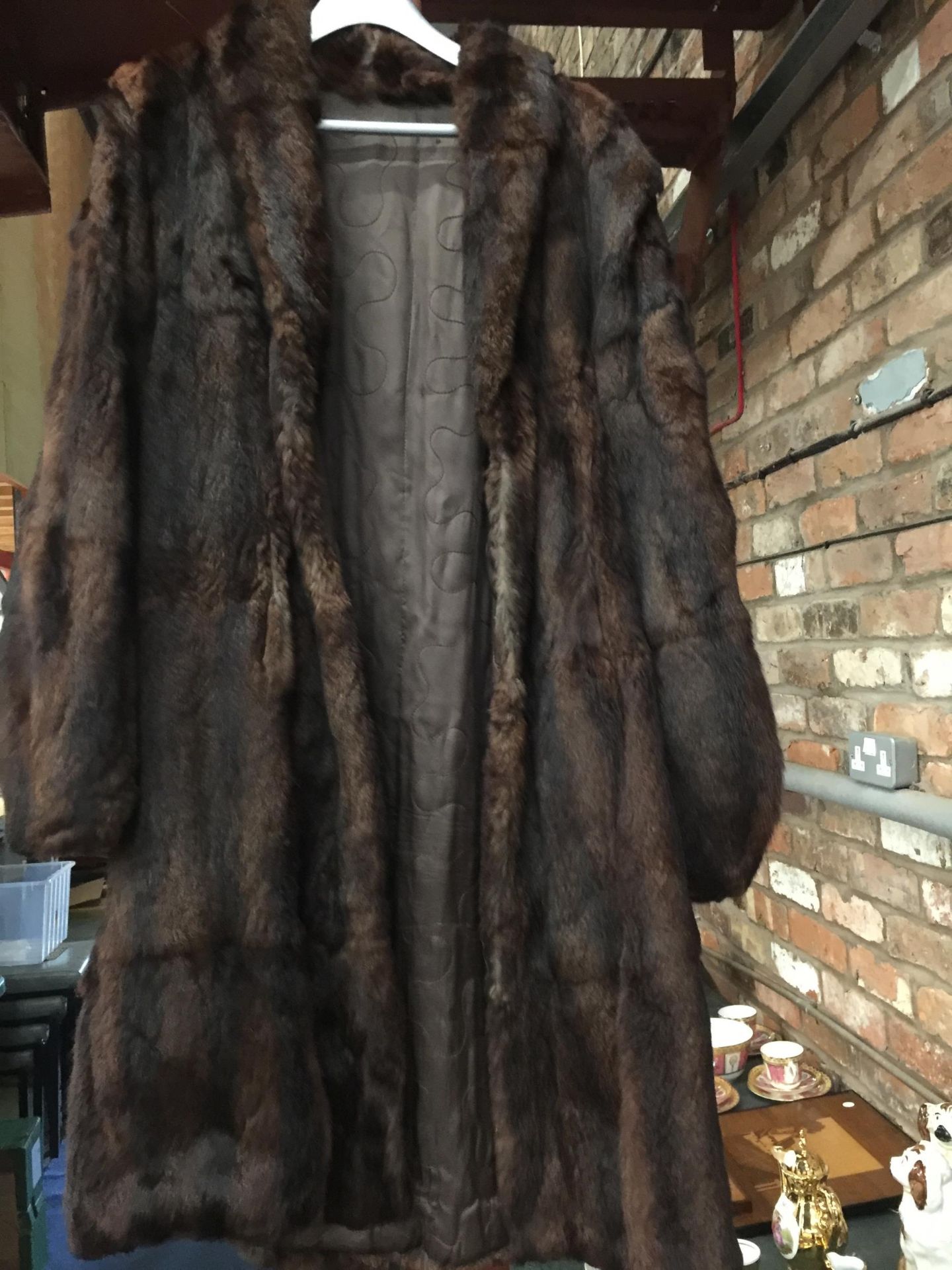 A VINTAGE LADIES FUR COAT