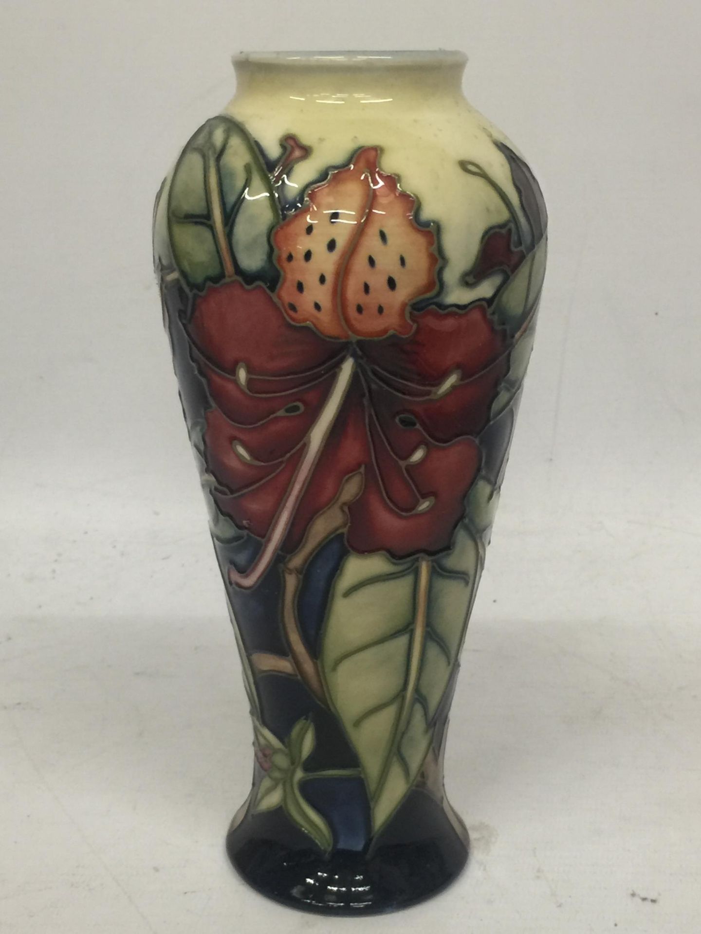 A MOORCROFT 'SIMEON' PATTERN VASE BY PHILIP GIBSON, SECONDS