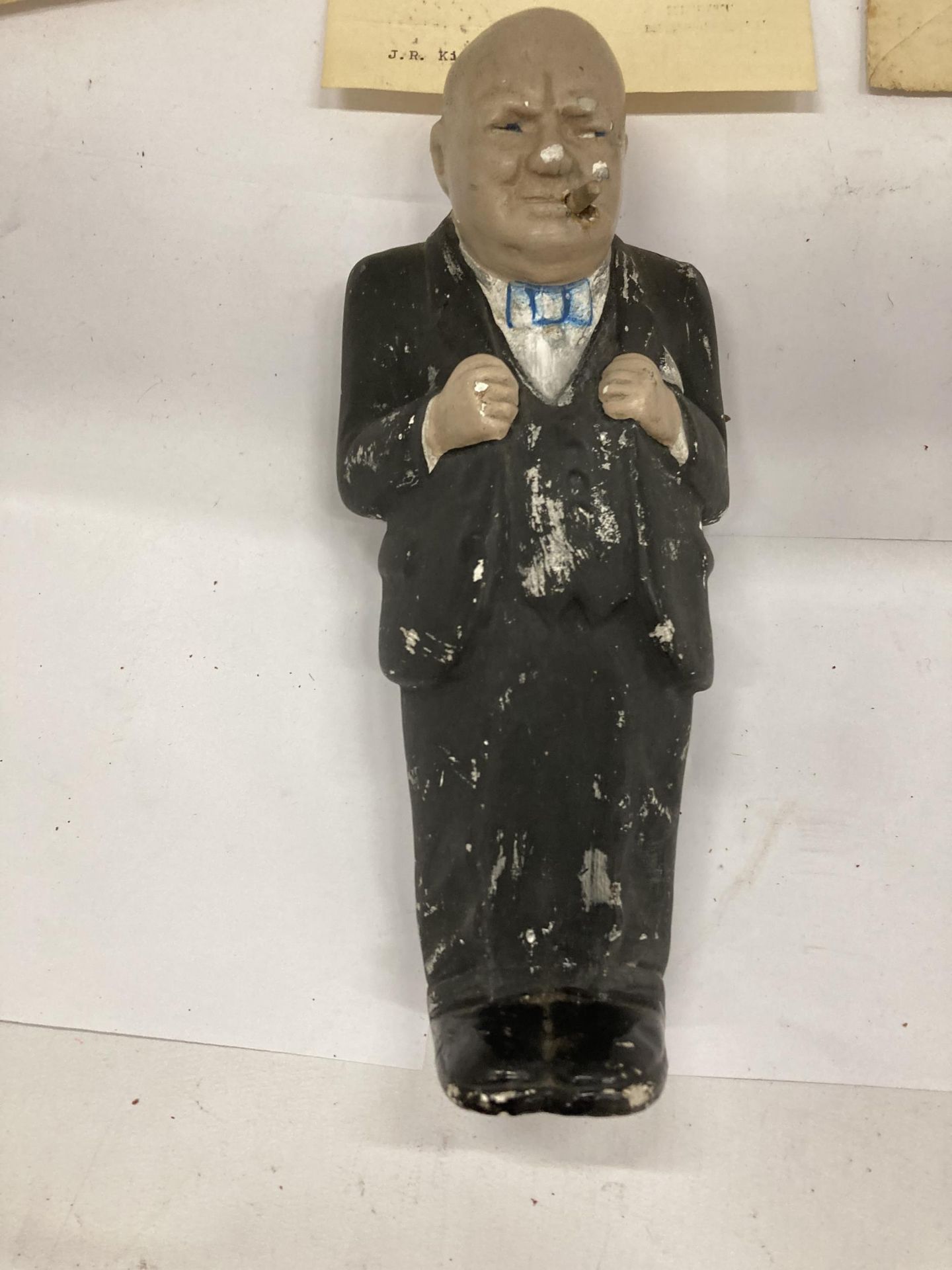 A FIGURE OF WINSTON CHURCHILL WITH DOWNING ST LETTERS - Image 2 of 8