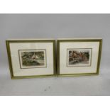 DIGBY (LATE 20TH/EARLY 21ST CENTURY) PAIR OF WATERCOLOURS OF COTTAGE SCENES, SIGNED, 10.5X15.5CM,