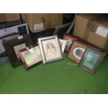 A SET OF NINE SMALL FRAMED PRINTS