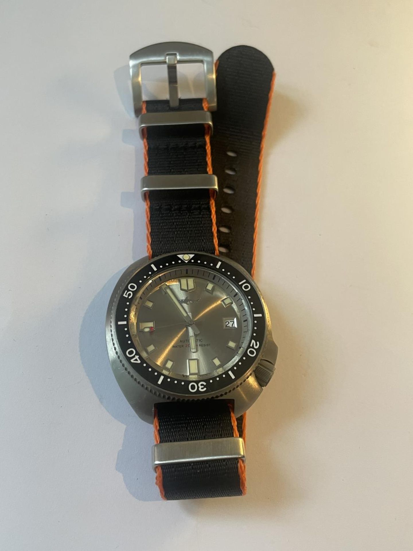 A HEIMDALLR DIVERS WRIST WATCH IN A PRESENTATION BOX SEEN WORKING BUT NO WARRANTY - Image 3 of 4