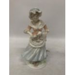 A ROYAL WORCESTER OLD COUNTRY WAYS 'THE SHEPHERDESS' FIGURE