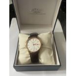 A ROTARY WRIST WATCH PLO:006533 AUTOMATIC WATERPROOF 100M AS NEW WITH PRESENTSTION BOX SEEN