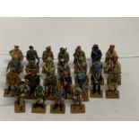 A COLLECTION OF DEL PRADO MILITARY FIGURES - 25 IN TOTAL