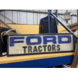 A FORD TRACTORS ILLUMINATED BOX SIGN