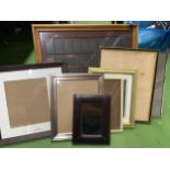 A GROUP OF PICTURE FRAMES