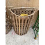 A VINTAGE STYLE WOODEN LOBSTER POT