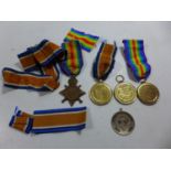 A WORLD WAR I 1914-15 STAR AWARDED TO TS.2731 J.GREIG TR ROYAL NAVY RESERVE, THREE WAR FOR