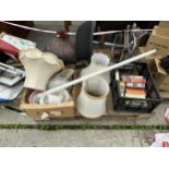 AN ASSORTMENT OF HOUSEHOLD CLEARANCE ITEMS TO INCLUDE CERAMICS AND BOOKS ETC