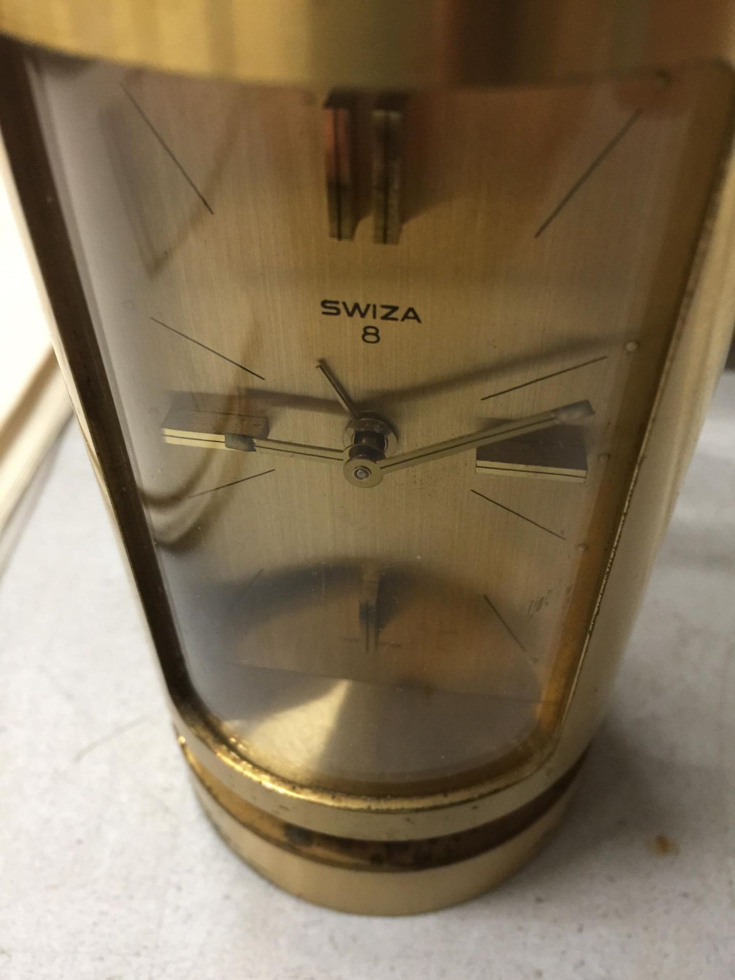 A WEST GERMAN JERGER WIND UP ALARM CLOCK AND FURTHER SWIZA CLOCK - Image 4 of 4