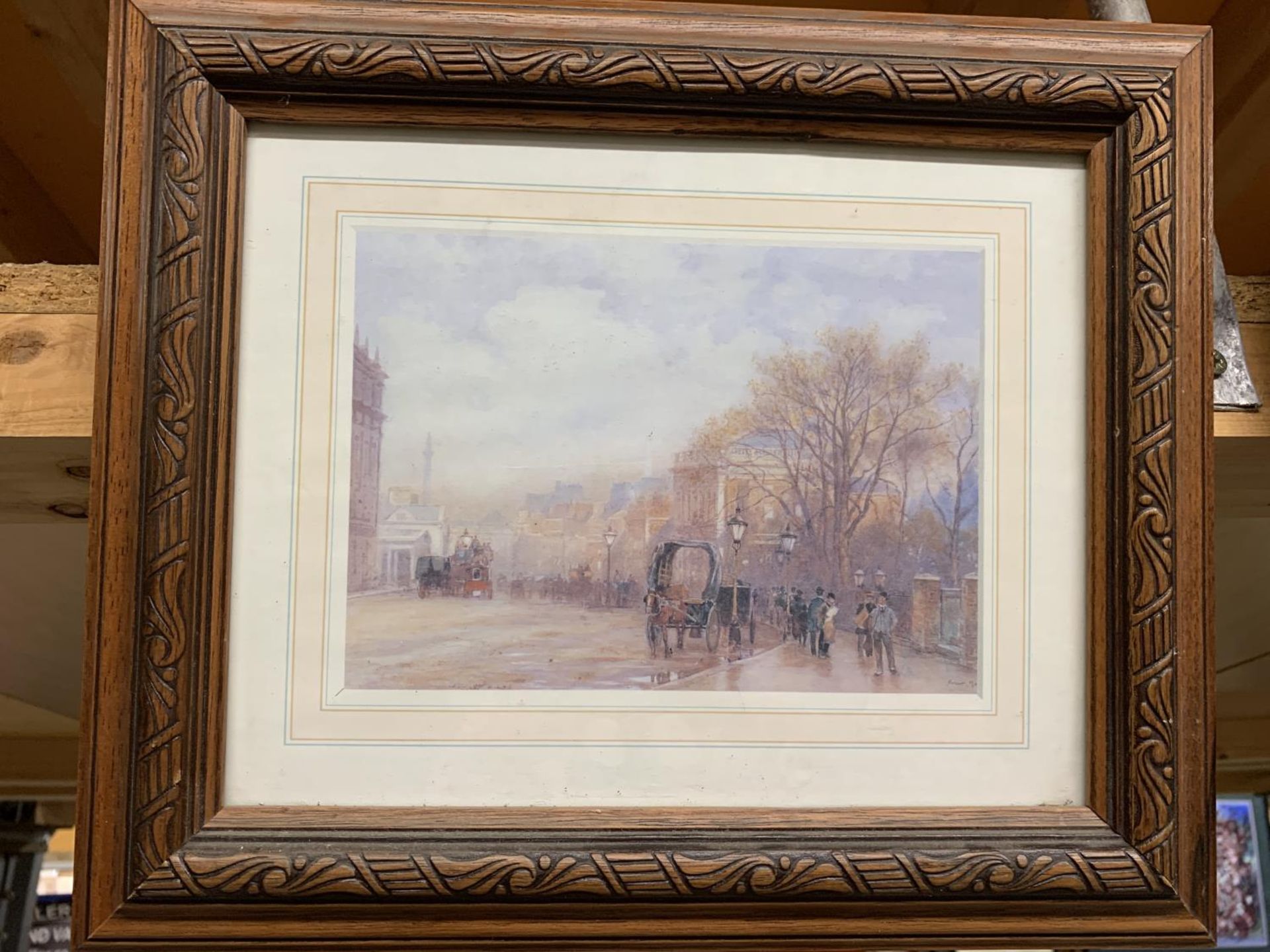 TWO VINTAGE STYLE CITY PRINTS, FRAMED - Image 2 of 3