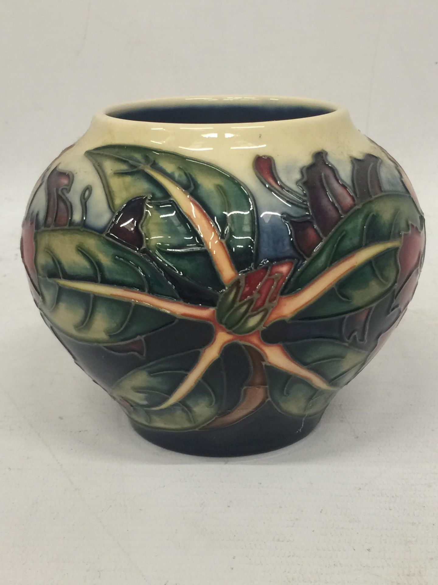 A MOORCROFT 'SIMEON' PATTERN VASE BY PHILIP GIBSON, SECONDS - Image 3 of 5