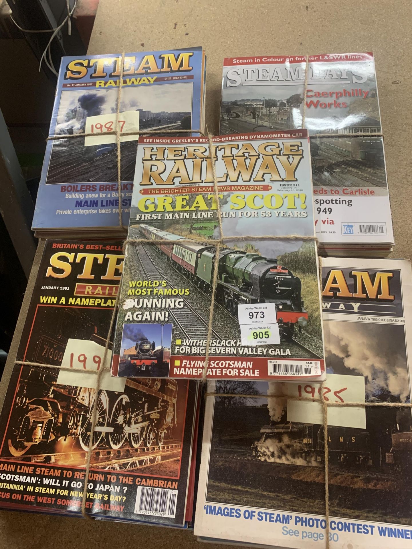 A COLLECTION OF STEAM ENGINE AND RAILWAY MAGAZINES