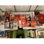 A COLLECTION OF MANCHESTER UNITED BOOKS, FURTHER FOOTBALL BOOKS ETC