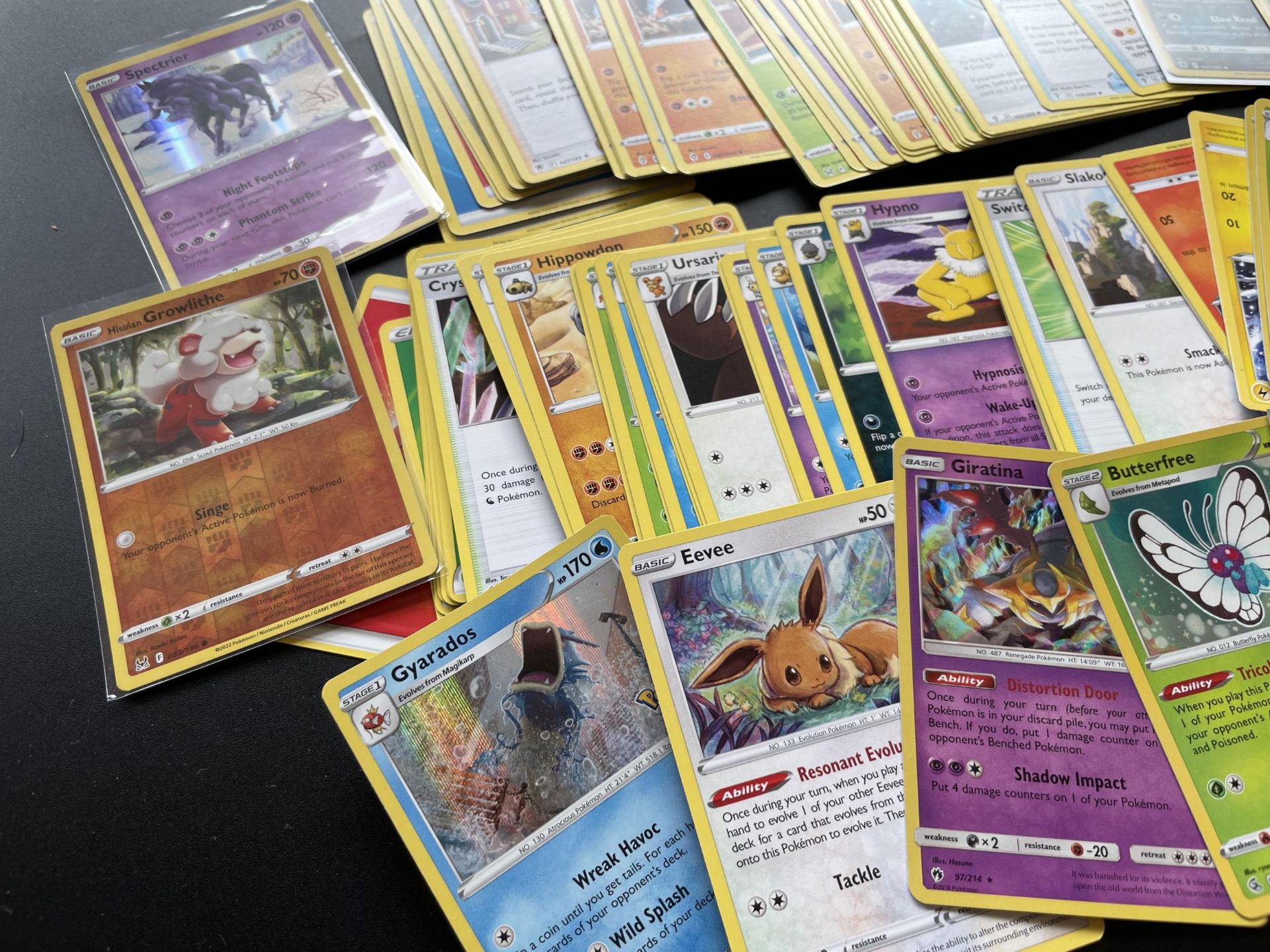 TWO TINS OF ASSORTED POKEMON CARDS, HOLOS ETC - Image 2 of 5