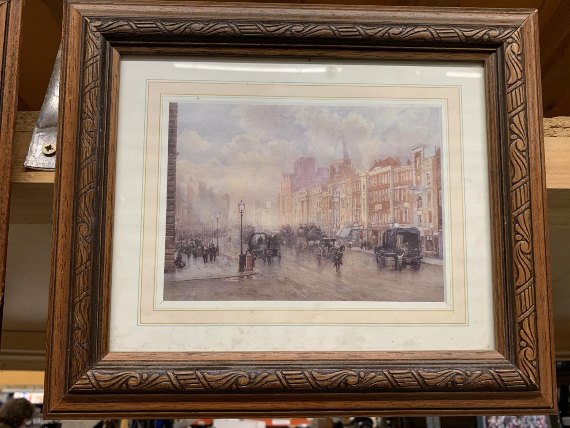 TWO VINTAGE STYLE CITY PRINTS, FRAMED - Image 3 of 3