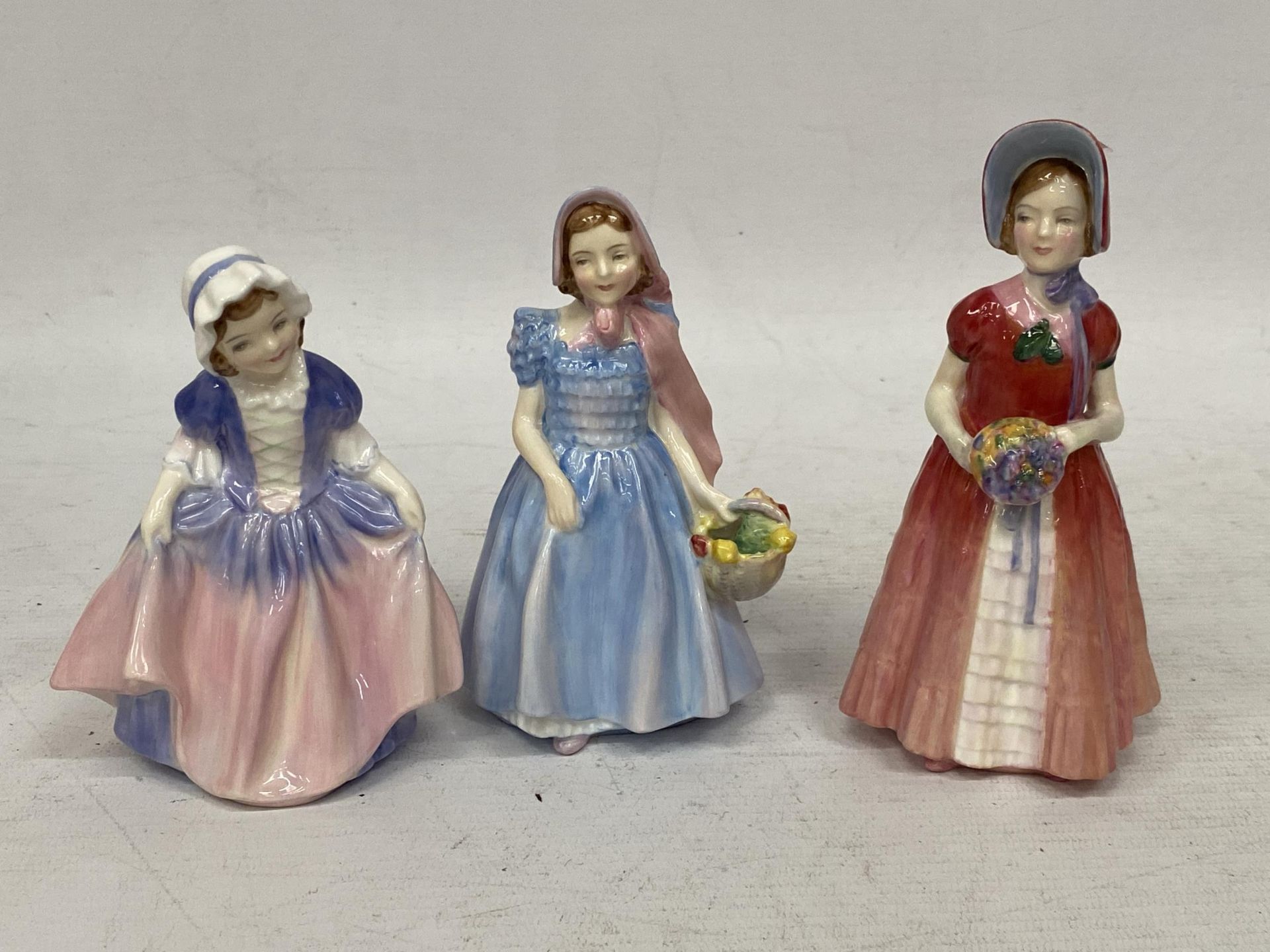 THREE SMALL ROYAL DOULTON FIGURES - 'DINKY DO' HN1678, 'WENDY' HN2109 & 'DIANA' HN1986