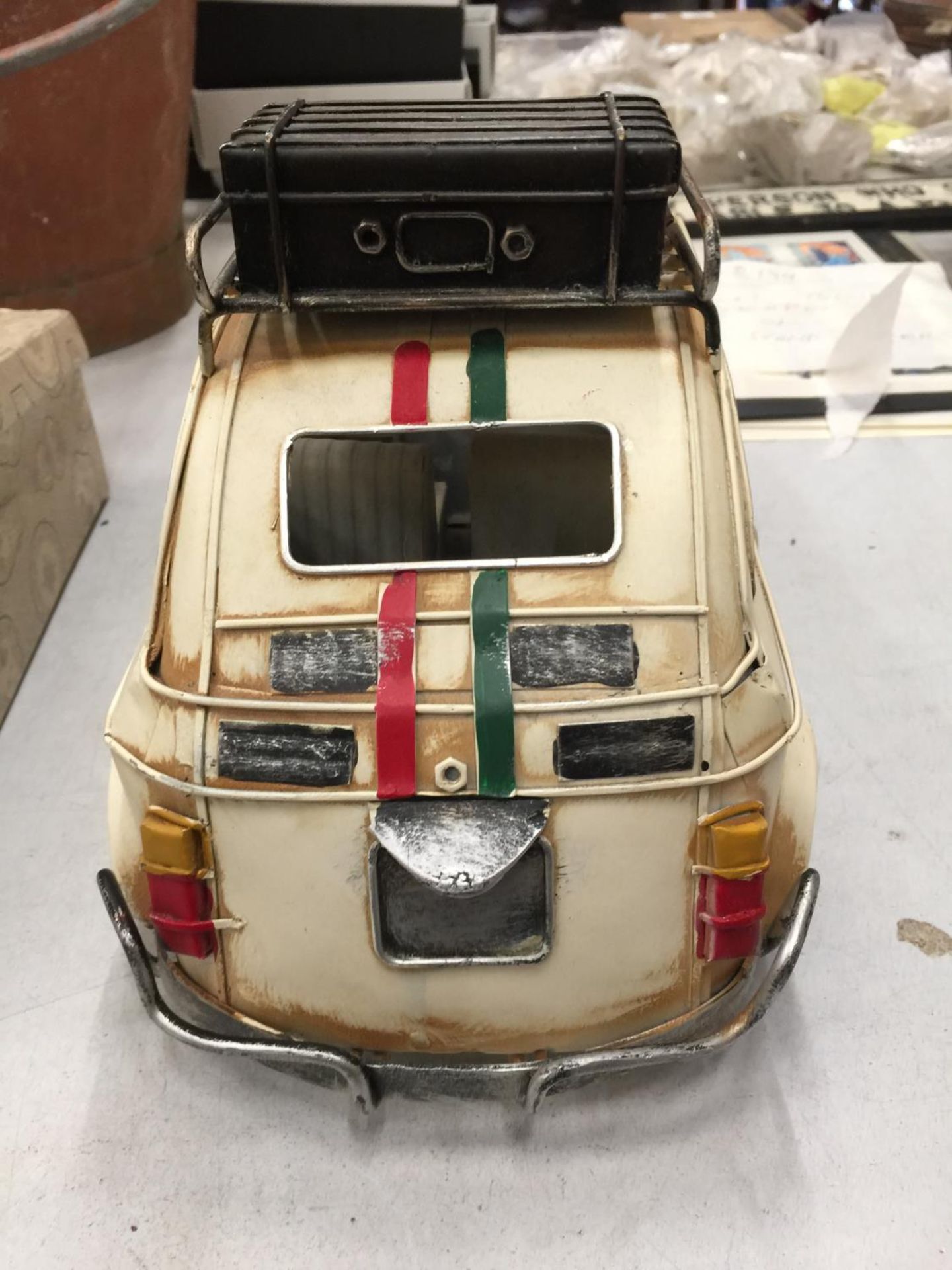 A TIN PLATE FIAT 500 TOURER - Image 3 of 3