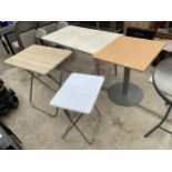 FOUR ASSORTED TABLES