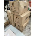 FIVE BOXES WITH A LARGE QUANTITY OF CERAMIC FILTERS
