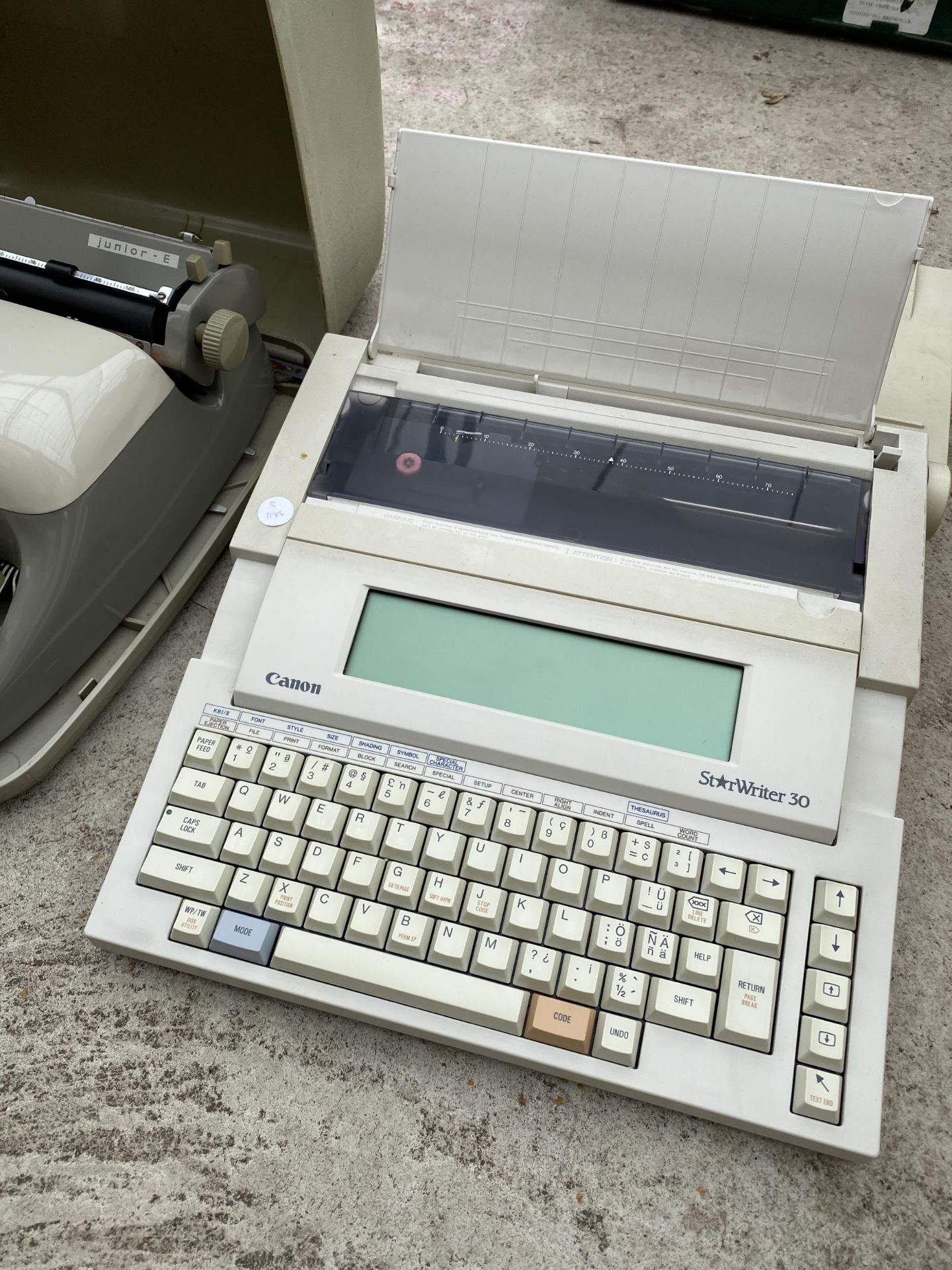 A JUNIOR-E TYPE WRITER AND A FURTHER TYPEWRITER - Image 2 of 2