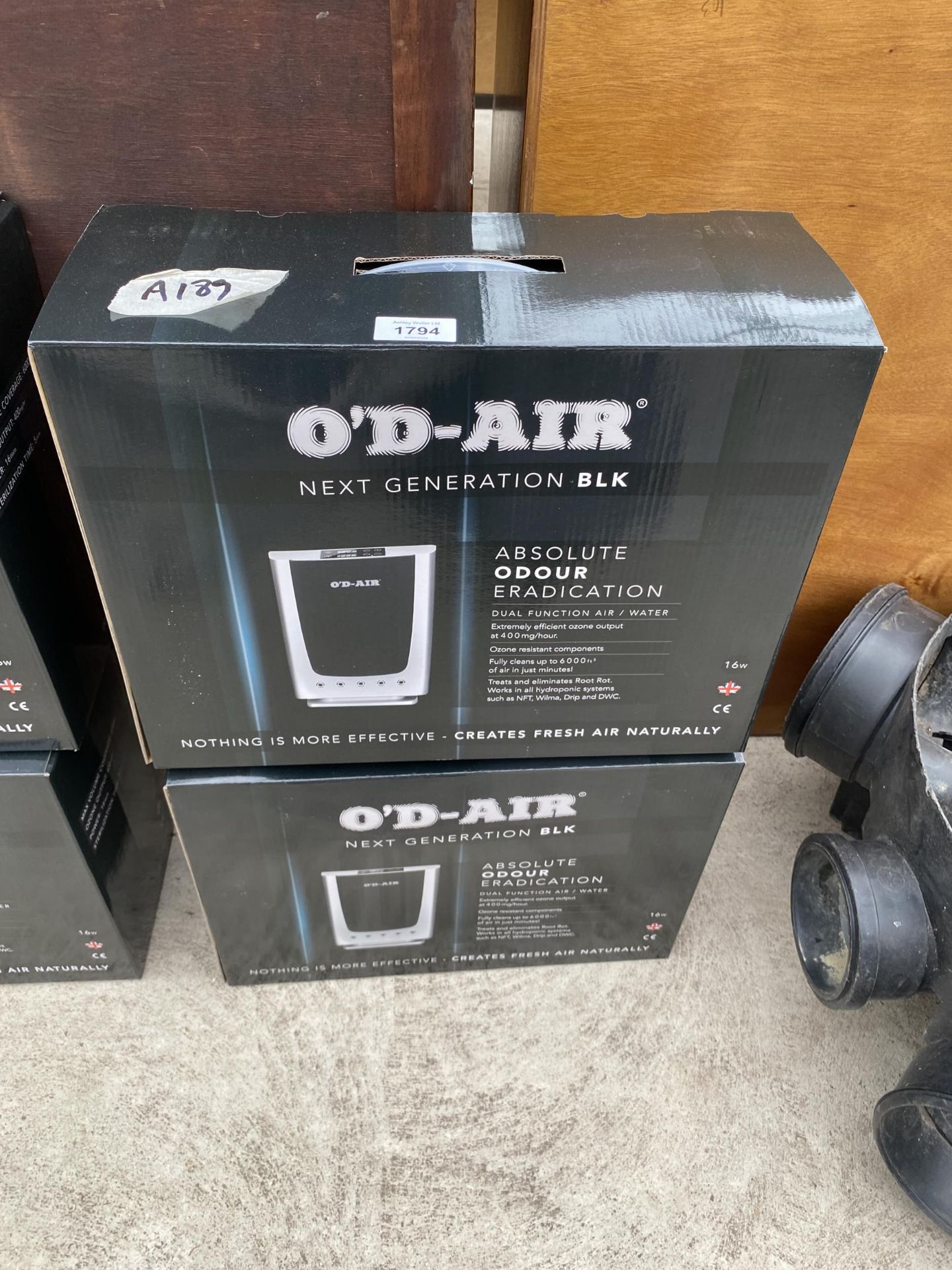 TWO BOXED O'D-AIR AIR PURIFIERS