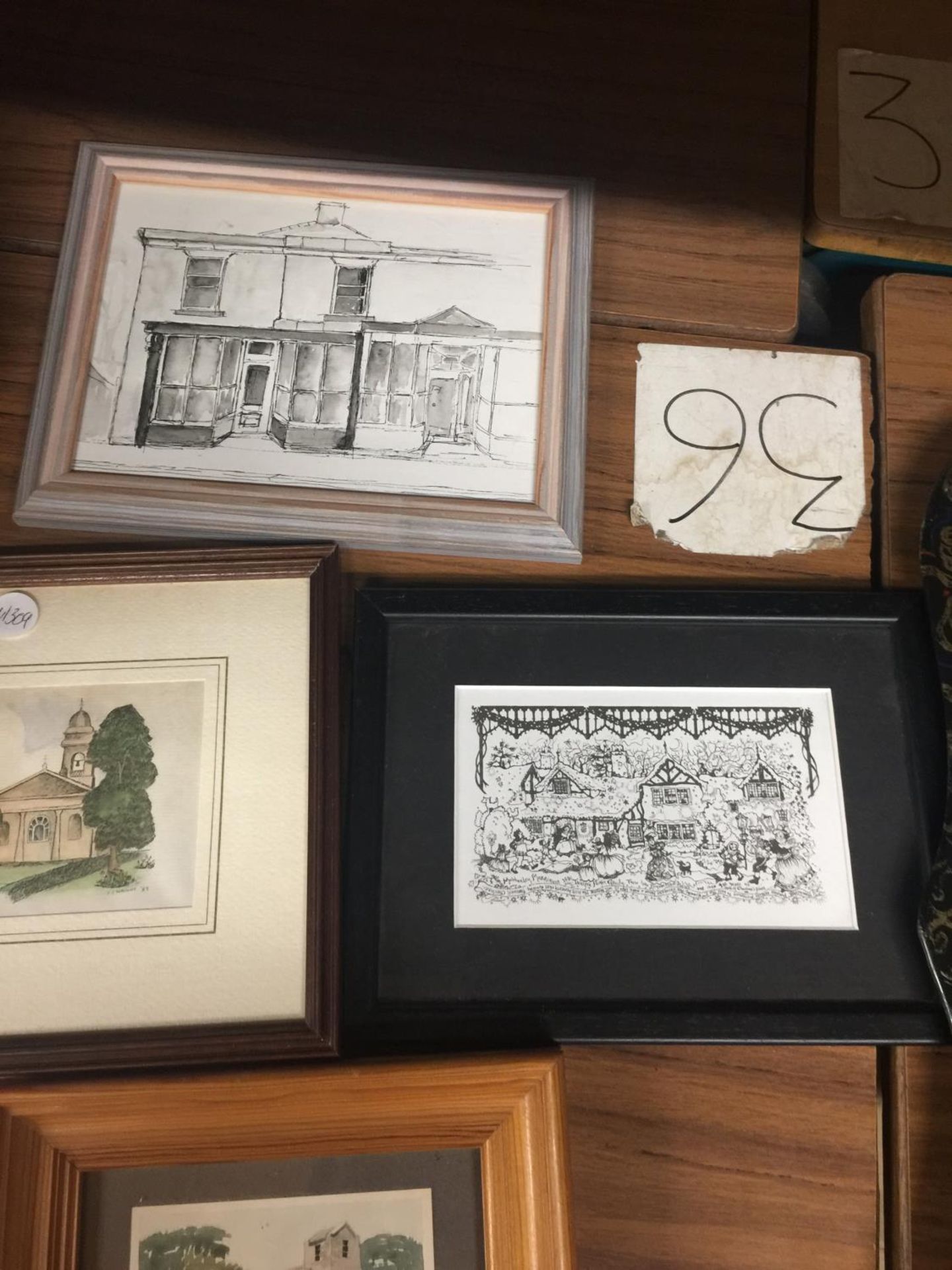 A LARGE LOT OF ASSORTED FRAMED PRINTS ETC - Image 3 of 3